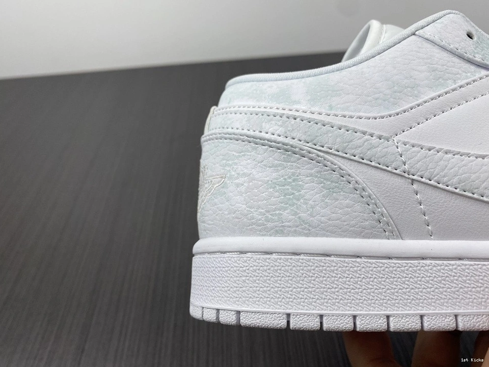 White Tumbled - 553558-130 1 Low Jordan Triple Leather 0321